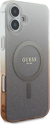 Guess Guhmp16Mhgrcelw Iphone 16 Plus 6 7 Quot Brązowy Brown Hardcase Iml Glitter Gradient Magsafe - zdjęcie 5