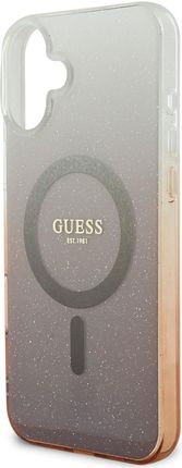 Guess Guhmp16Mhgrcelw Iphone 16 Plus 6 7 Quot Brązowy Brown Hardcase Iml Glitter Gradient Magsafe - zdjęcie 3