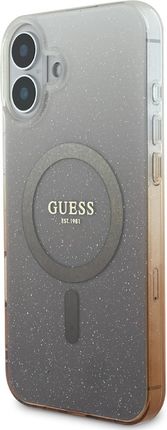 Guess Guhmp16Mhgrcelw Iphone 16 Plus 6 7 Quot Brązowy Brown Hardcase Iml Glitter Gradient Magsafe - zdjęcie 2