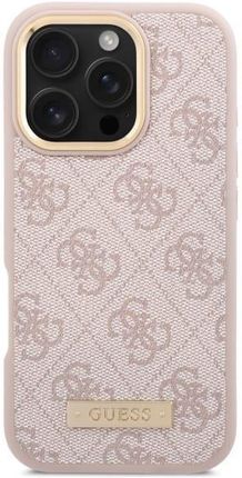 Guess Guhmp16Xu4Gprp Iphone 16 Pro Max 6 9 Quot Różowy Pink Hardcase 4G Logo Plate Magsafe - zdjęcie 2