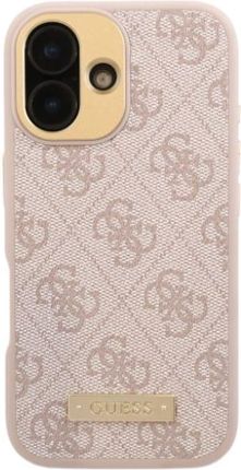 Guess Guhmp16Xu4Gprp Iphone 16 Pro Max 6 9 Quot Różowy Pink Hardcase 4G Logo Plate Magsafe - zdjęcie 4