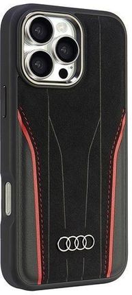 Audi Genuine Leather Magsafe Iphone 16 Pro Max 6 9 Quot Czarno Czerwony Black Red Hardcase Au Tpupcmip16Pm R8 D3 Rd - zdjęcie 3