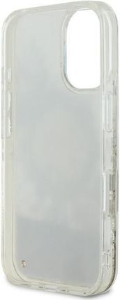 Guess Guhmp16Slfmwte Iphone 16 6 1 Beżowy Beige Hardcase Liquid Glitter Flower Magsafe - zdjęcie 2