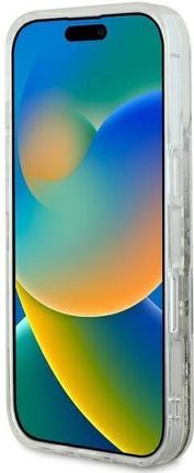 Guess Guhmp16Slfmwte Iphone 16 6 1 Beżowy Beige Hardcase Liquid Glitter Flower Magsafe - zdjęcie 6