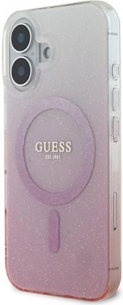 Guess Guhmp16Mhgrcelp Iphone 16 Plus 6 7 Quot Różowy Pink Hardcase Iml Glitter Gradient Magsafe - zdjęcie 4