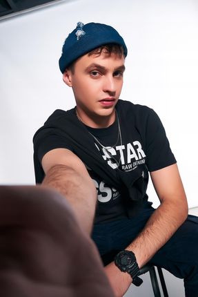 Czapka bez daszka dokerka leonka jeansowa męska bawełniana - zdjęcie 2