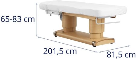 Łóżko do masażu - podgrzewane - 160 W - 200 kg - białe - physa - PHYSA AVIGNON WHITE - zdjęcie 5