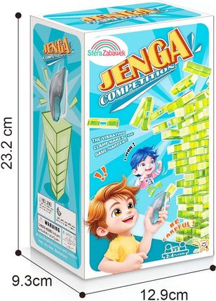 Jenga 2.0 z wibrująca myszka Gra zręcznościowa chwiejąca się wieża klocki - zdjęcie 6