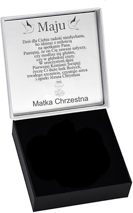 Radziszewska Srebrny Medalik z Krzyżykiem Srebro 925 Prezent Komunia ŻYCZENIA GRATIS - zdjęcie 4