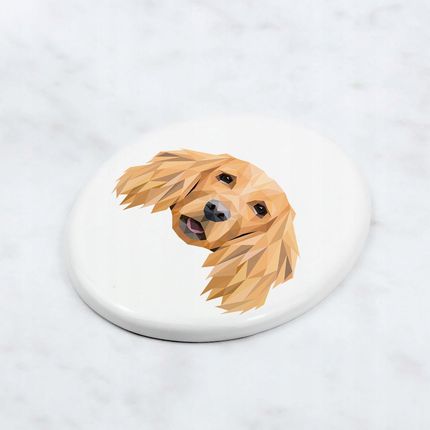 Art-Dog Cocker Spaniel Angielski Pamiątkowa Płytka Ceramiczna Z Psem Geometrycznym - zdjęcie 3