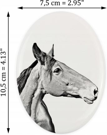 Art-Dog Australian Stock Horse Pamiątkowa Płytka Ceramiczna Z Koniem, Ze Zdjęciem - zdjęcie 3