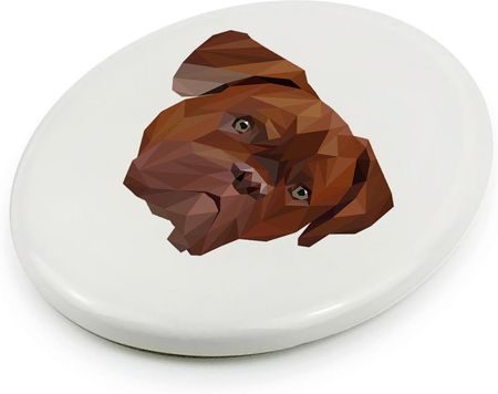 Art-Dog Dog Z Bordeaux Pamiątkowa Płytka Ceramiczna Z Psem Geometrycznym, Ornament - zdjęcie 4