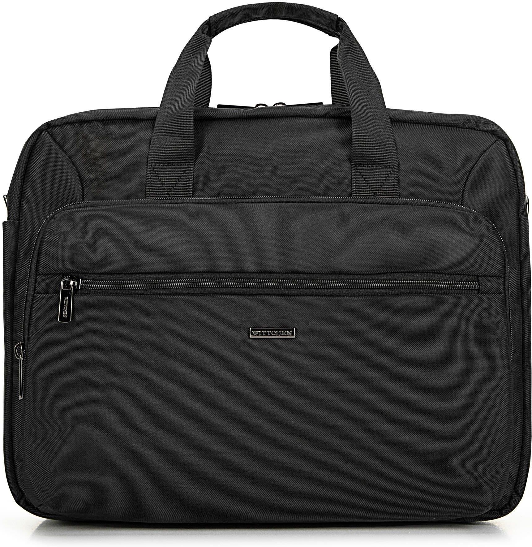 Zdjęcie Męska torba na laptopa 15,6’’ z kieszenią czarna - Piastów