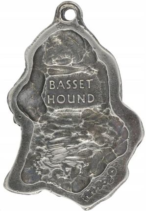 Art-Dog Basset Hound naszyjnik z psem, zawieszka na rzemieniu, medalion - zdjęcie 2