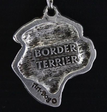 Art-Dog Border Terrier naszyjnik z psem, zawieszka na rzemieniu, medalion - zdjęcie 3