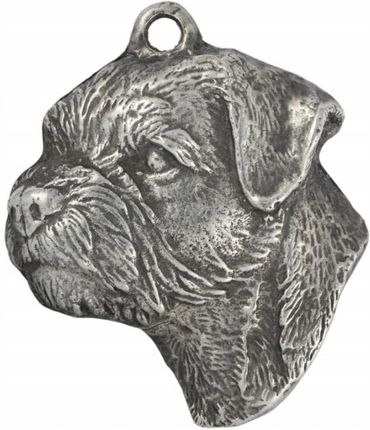 Art-Dog Border Terrier naszyjnik z psem, zawieszka na rzemieniu, medalion - zdjęcie 5