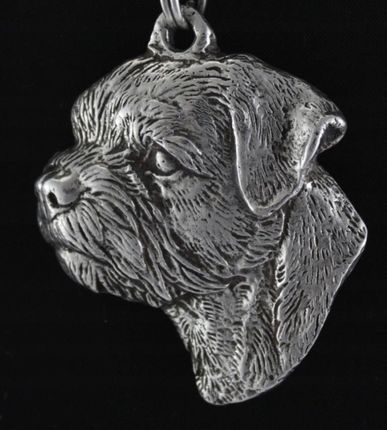 Art-Dog Border Terrier naszyjnik z psem, zawieszka na rzemieniu, medalion - zdjęcie 4