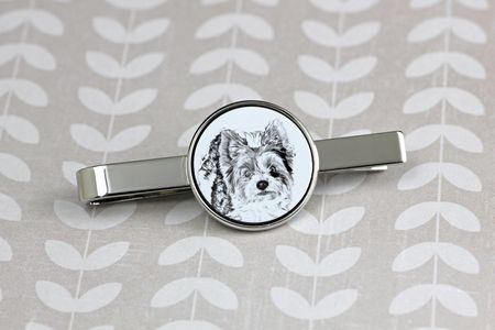 Art-Dog Biewer Yorkshire Terrier spinka do krawata z psem, z Twoim zdjęciem - zdjęcie 3