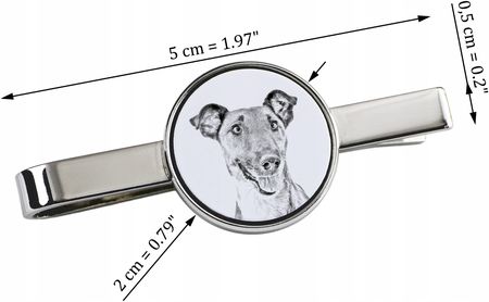 Art-Dog Foksterier krótkowłosy spinka do krawata z psem, z Twoim zdjęciem - zdjęcie 5