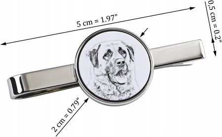 Art-Dog Owczarek anatolijski spinka do krawata z psem, z Twoim zdjęciem - zdjęcie 3
