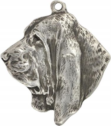 Art-Dog Basset Hound naszyjnik z psem, zawieszka na rzemieniu, medalion - zdjęcie 3