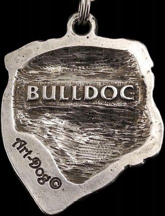 Art-Dog Buldog naszyjnik z psem, zawieszka na rzemieniu, medalion - zdjęcie 2