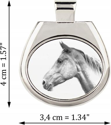 Art-Dog Akhal-Teke zawieszka na rzemieniu z koniem, naszyjnik ze zdjęciem - zdjęcie 5