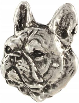 Art-Dog Buldog francuski broszka typu pin z psem w pudełku prezentowym, przypinka - zdjęcie 2