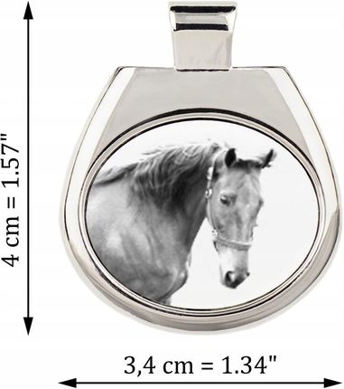Art-Dog American Saddlebred zawieszka na rzemieniu z koniem, naszyjnik ze zdjęciem - zdjęcie 4