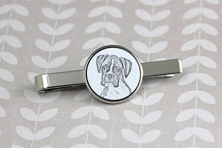 Art-Dog Bokser spinka do krawata z psem, z Twoim zdjęciem - zdjęcie 4