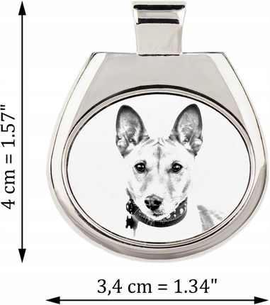 Art-Dog Basenji zawieszka na rzemieniu z psem, naszyjnik ze zdjęciem - zdjęcie 2