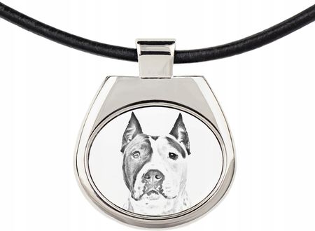 Art-Dog Amstaf Amstaff zawieszka na rzemieniu z psem, naszyjnik ze zdjęciem - zdjęcie 2