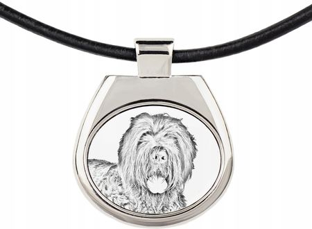 Art-Dog Czarny terier rosyjski zawieszka na rzemieniu z psem, naszyjnik ze zdjęciem - zdjęcie 3