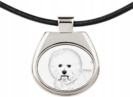 Art-Dog Bichon Frise zawieszka na rzemieniu z psem, naszyjnik ze zdjęciem - zdjęcie 4