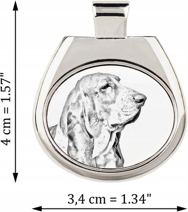 Art-Dog Basset Hound zawieszka na rzemieniu z psem, naszyjnik ze zdjęciem - zdjęcie 2