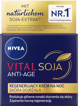 Krem Nivea Vital Soja Anti-Age Night Cream Odmładzający Do Twarzy Na Noc 50ml - zdjęcie 2