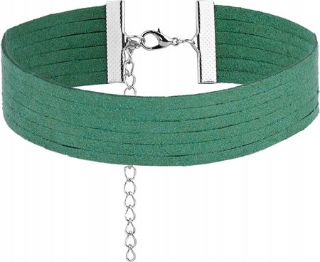 Mersada Choker z miękkiego zamszu zielony (207429) - zdjęcie 2