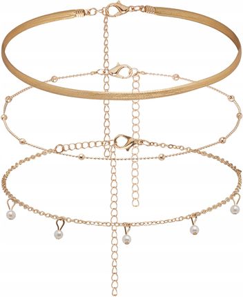 Nothing But Love Zestaw 2 Łańcuszki I Choker Z Zawieszkami Złote (293930) - zdjęcie 2