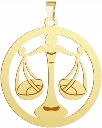 Radziszewska Zawieszka Złota Znak Zodiaku WAGA Srebro 925 Prezent Dedykacja - zdjęcie 2