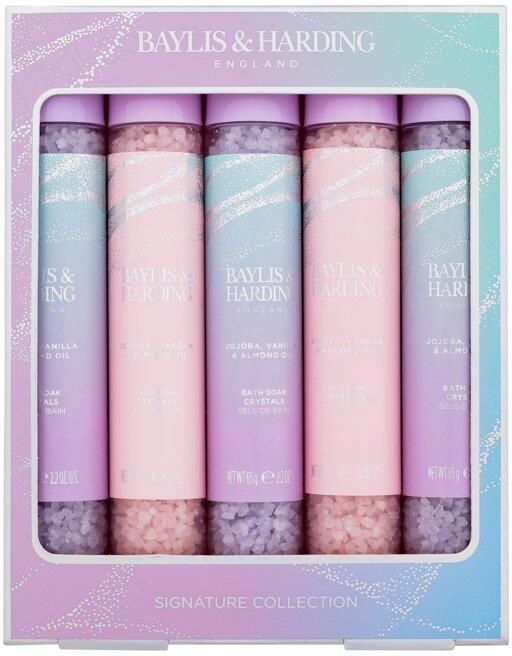 Zdjęcie Baylis & Harding Jojoba Vanilla Almond Oil Bath Soak Crystals Signature Collection Sól Do Kąpieli 5x65g - Wiązów