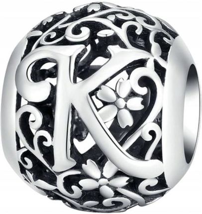 Zesrebra Charms litera K srebro 925 literka srebrna koralik zawieszka pr S925 - zdjęcie 5