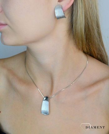 Diament Srebrny Łańcuszek Linka Srebrna żmijka Ośmiokątna Choker Damski 1,2 mm - zdjęcie 2