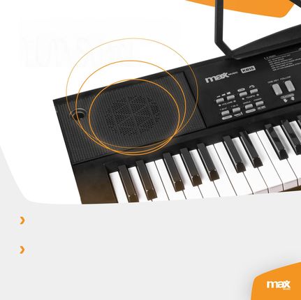 Zestaw: Keyboard 61-klawiszy bateria statyw słuchawki KB15SET Max - zdjęcie 5