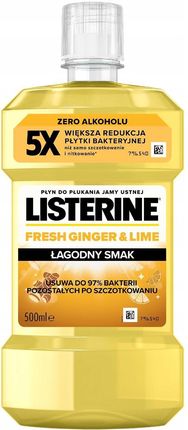 Listerine Ginger & Lime Płyn do płukania jamy ustnej 500ml - zdjęcie 2