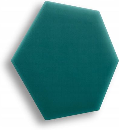 Smartlife Panele Tapicerowane Na Ścianę Heksagon Magic Velvet Turkusowy 35x40 - zdjęcie 5