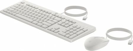 Zestaw klawiatura + mysz Hp 225 biały (86J24AAABB) - zdjęcie 2
