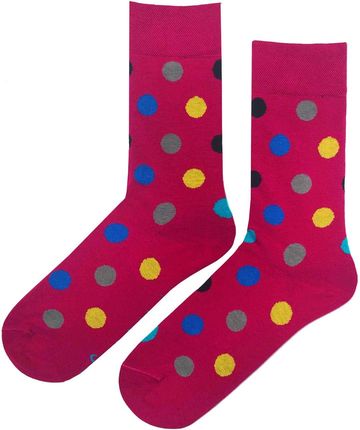 SKARPETY MARILYN MEN COLOR DOTS (kolor blue, rozmiar 41-45) - zdjęcie 2