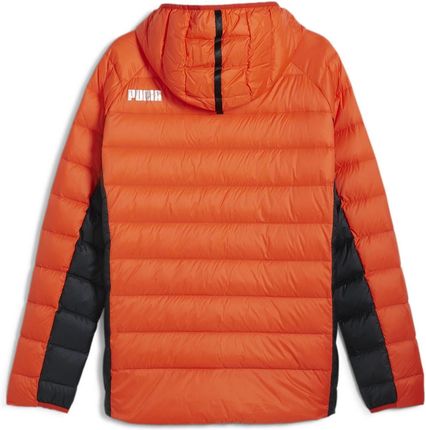 Kurtka z kapturem męska Puma PACKLITE DOWN pomarańczowa 84935588 - zdjęcie 2