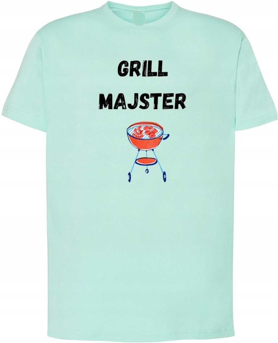 T Shirt męski nadruk Grill Majster r S Ceny i opinie Ceneo pl