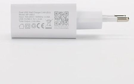 PISEN Ładowarka z podwójnym portem USB 2.4A (MF-08EU) - zdjęcie 3
